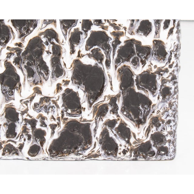 Mid-Century Modern Jopeko Keramik West German Fat Lava Square Vase For Sale - Image 3 of 6