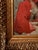 1900s 42" Signed William Henry Hyde Ana Gilded Age Oil Portrait, Socialite in Red Cloak and Ostrich Fan, Antique Gold Frame, Museum Quality For Sale In Portland, ME - Image 6 of 18
