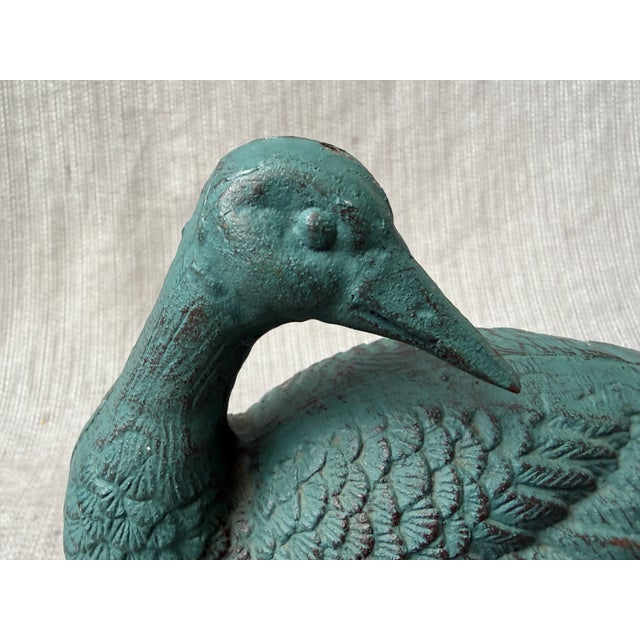 Vintage Green Cast Iron Statue For Sale In New York - Image 6 of 18