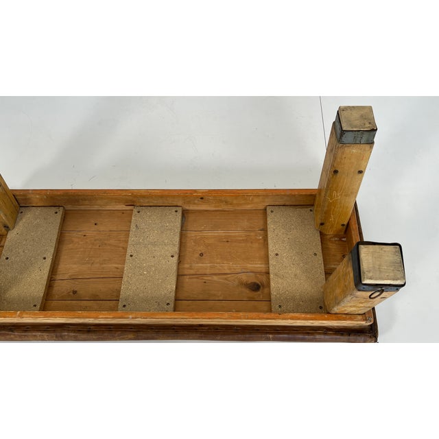 Wood Vintage Gymnastic Bench, 1940s For Sale - Image 7 of 9