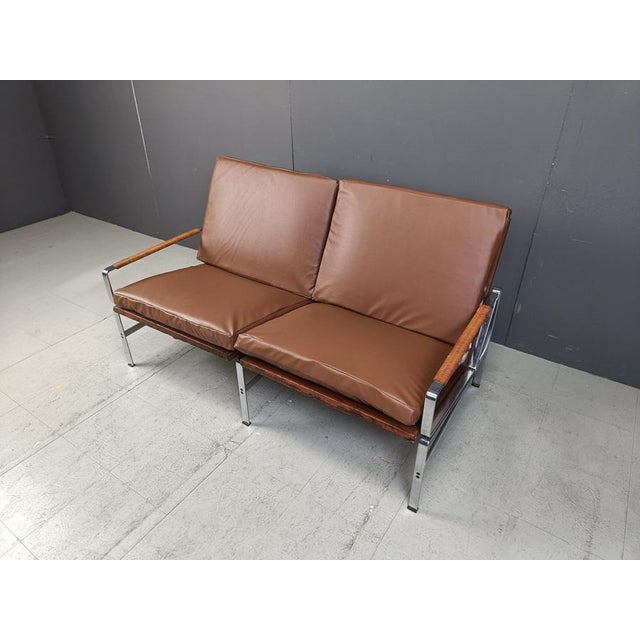 Brown Vintage FK 6720 Sofa by Fabricius & Kastholm for Kill International, 1960s For Sale - Image 8 of 14
