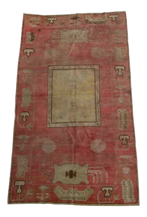 Antique Central Asian Khotan Samarkand 10'7'' X 5'6''