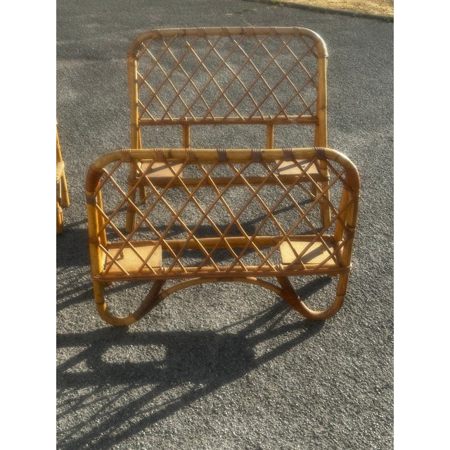 1970s Vintage Single Rattan Beds, 1970s, Set of 2 For Sale - Image 5 of 18