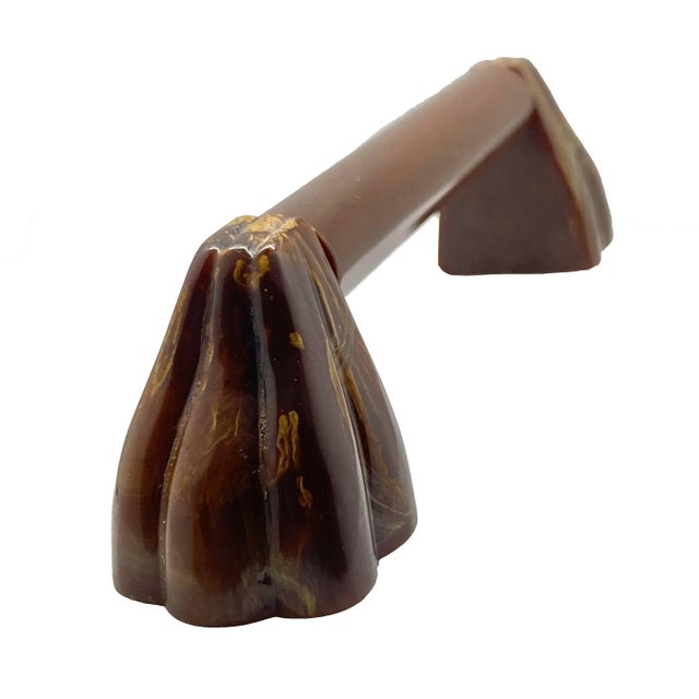 Old Stock Never Used English Marbling Bakelite Handles Marbling varies, no two marble design are alike. 1-1/4" projection...