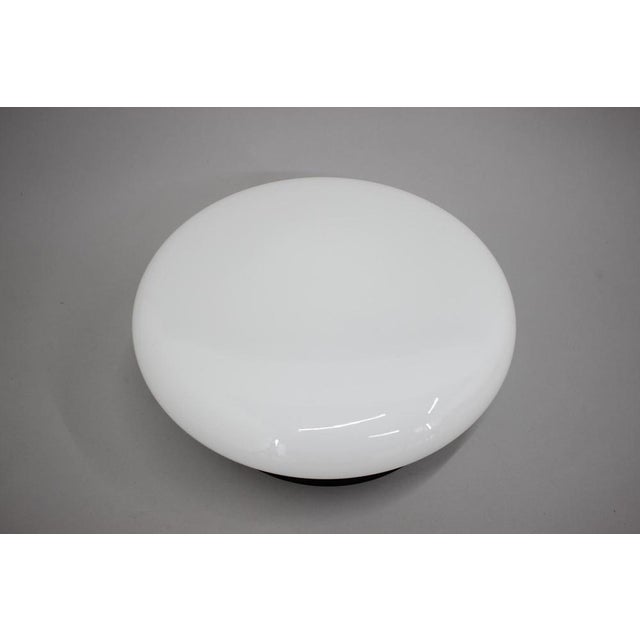 1970s Glass Flushmount Light, Czechoslovakia, 1970s For Sale - Image 5 of 12