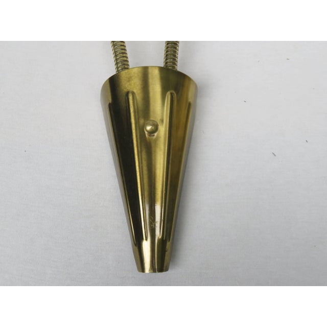 Brass Wall Lights with Flexible Arms, Set of 2 For Sale - Image 10 of 16