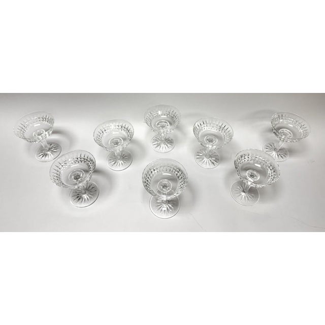 Hollywood Regency Waterford Cut Crystal Glenmore Champagne Coupes - Set of 8 For Sale - Image 3 of 5