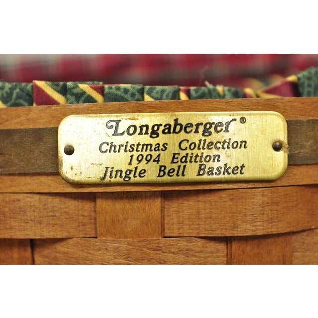 Late 20th Century Longaberger 1994 Jingle Bell Basket 1995 Dresden Basket 1988 Basket - 3 PCS For Sale - Image 5 of 10