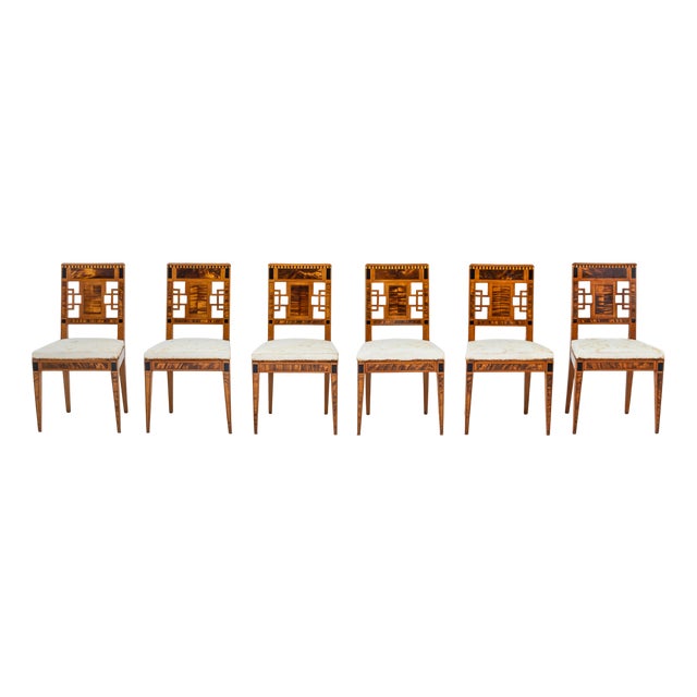 Early Biedermeier Side Chairs, Germany, 1810s, Set of 6 For Sale