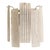 Contemporary ”diamond listelli ” murano glass wall sconce. transparent and rectangular strips “listelli ” elements of...