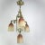 Art Deco Pate De Verre Hanging Lamp in Bronze, 1930s For Sale - Image 3 of 12