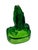 Vintage Emerald Green Pressed Glass Praying Hands Sculpture For Sale - Image 11 of 11
