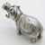Metal Vintage Italian Handmade Genuine Silver Rare Hippopotamus Figurine Miniature Sculpture, Made in Tuscany For Sale - Image 7 of 11