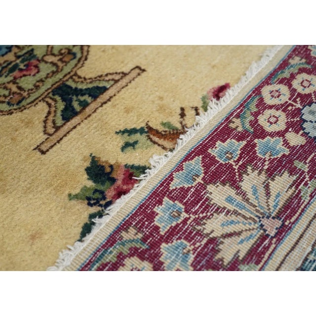 Ecru Fine Antique Persian Kerman Long Rug 2'5'' X 16'2'' For Sale - Image 8 of 8