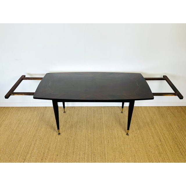 Art Deco Macassar Dining Table, 1940s For Sale - Image 9 of 13