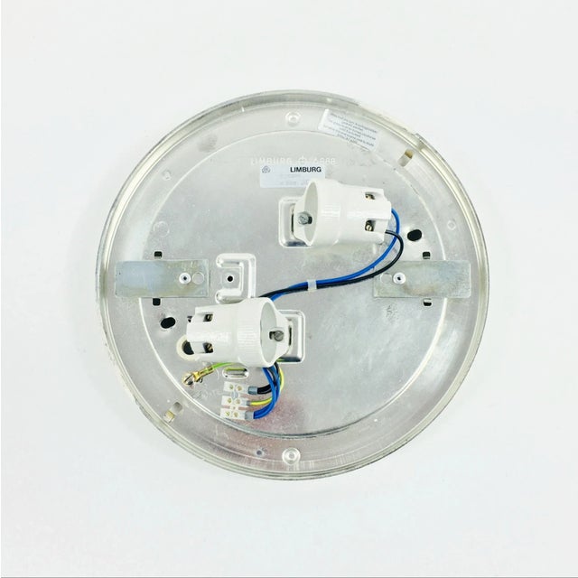 1 of 2 Mid-Century Amber Bubble Glass Ceiling Light/Flush Mount by Helena Tynell for Limburg, 1960s For Sale - Image 11 of 12