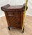 1960s Asian Mid Century Nightstand Cabinet With Drawer Wicker and Bamboo Curved Top For Sale - Image 10 of 13