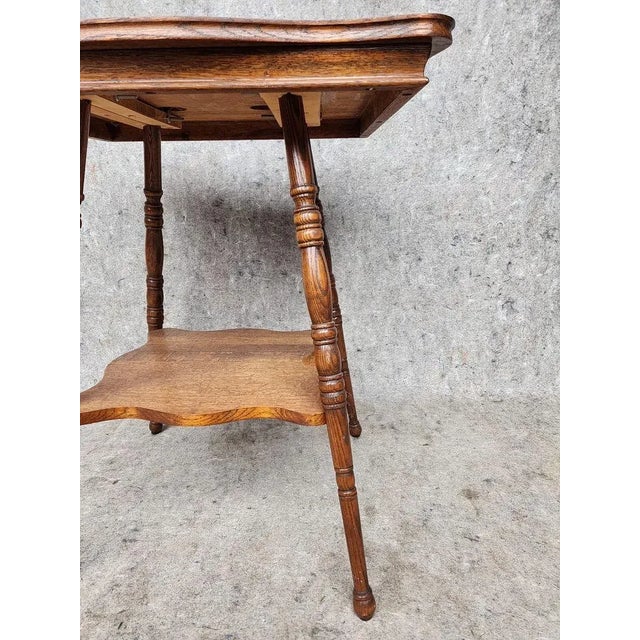 Mid 20th Century Vintage Handmade Parlor Table For Sale - Image 4 of 5