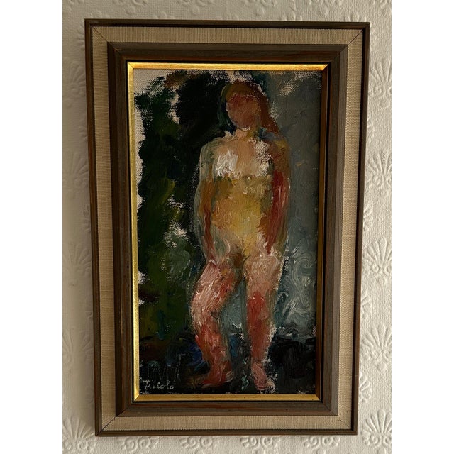 Gunnel Tiriolo, Female Model, 1963, Oil on Canvas, Framed For Sale - Image 4 of 16