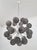 Fabio Ltd 21st Century Nova Polished Nickel Frosted Smoky Murano Sputnik Chandelier by Fabio LTD For Sale - Image 4 of 6
