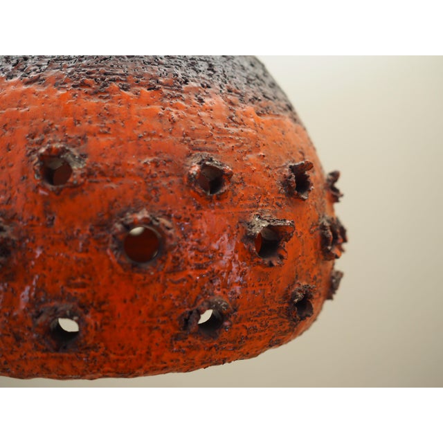 Red Vintage Danish Pendant Lamp, 1960s For Sale - Image 8 of 10