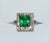 Certified Natural 4.7CTS VS G Diamond Emerald 950 Solid Platinum Ring, size 5.25 For Sale - Image 10 of 11
