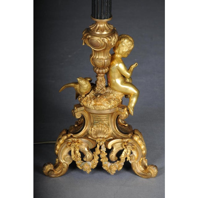 Louis XV Napoleon III Salon Floor Lamp, Paris, France, 1880s For Sale - Image 4 of 18