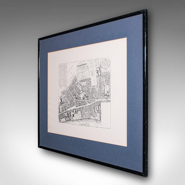 English Vintage 18th Century Street Map, London, Lincoln's Inn, the Strand, Cartography For Sale - Image 3 of 11