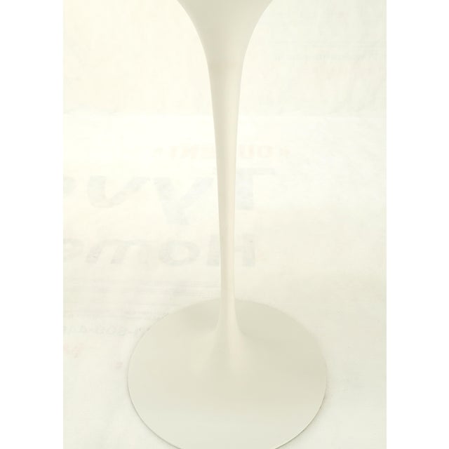 Pair of Knoll Saarinen Oval Walnut Tulip Side End Tables Stands Mint! For Sale - Image 11 of 11