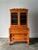 Pine Fall-Front Secretary Desk With Glass-Front Bookcase, Circa 1840s For Sale - Image 4 of 18