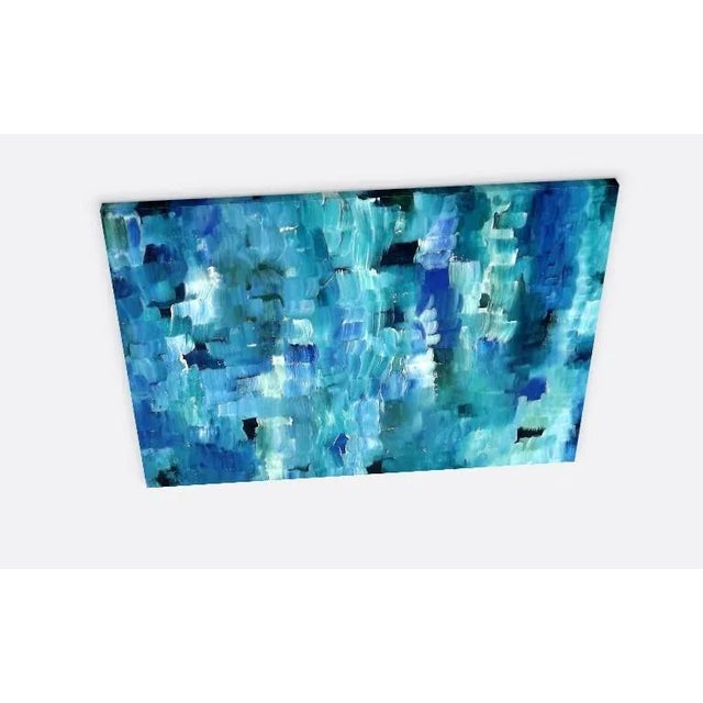 "It's a Blue Thing" Original Canvas Limited Edition Abstract Art Print For Sale - Image 4 of 5