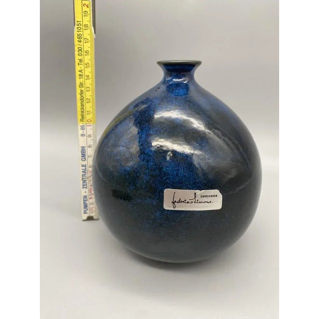 Glazed Ceramic Vase by Federico Simone for Casarte, Italy, 1970s For Sale - Image 9 of 10