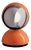 Vico Magistretti Eclisse Table Lamp in Orange for Artemide For Sale