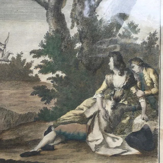 Black 18th Century Italian Engravings, Framed - a Pair For Sale - Image 8 of 10