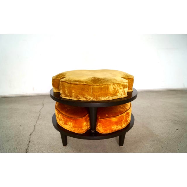 1960’s Mid-Century Modern Stackable Ottomans Stools For Sale In Los Angeles - Image 6 of 12