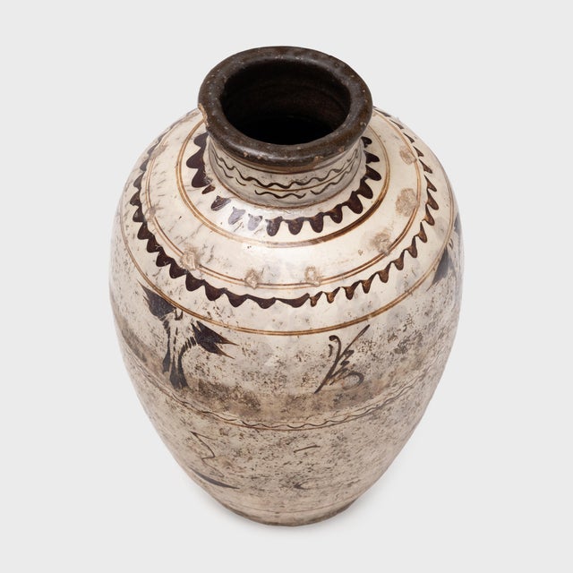 Chinese Cizhou Glazed Wine Jar, C. 1850 For Sale - Image 4 of 5