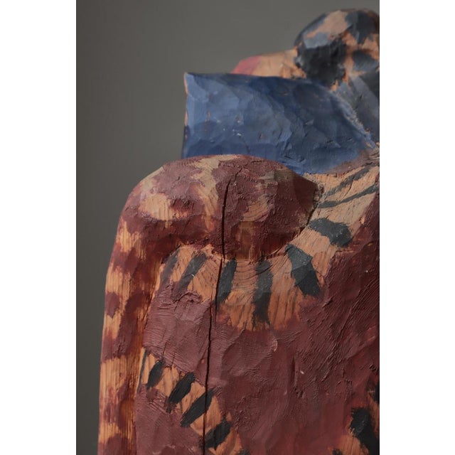 Erik Höglund, Untitled, 1950s, Carved and Painted Pinewood For Sale - Image 10 of 18