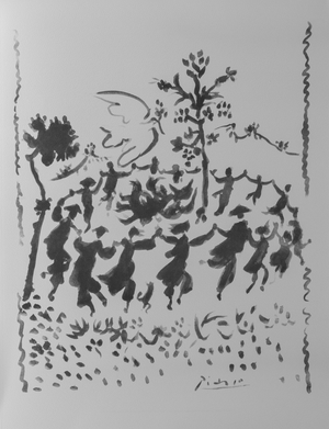 Pablo Picasso, Long Live Peace, Lithograph