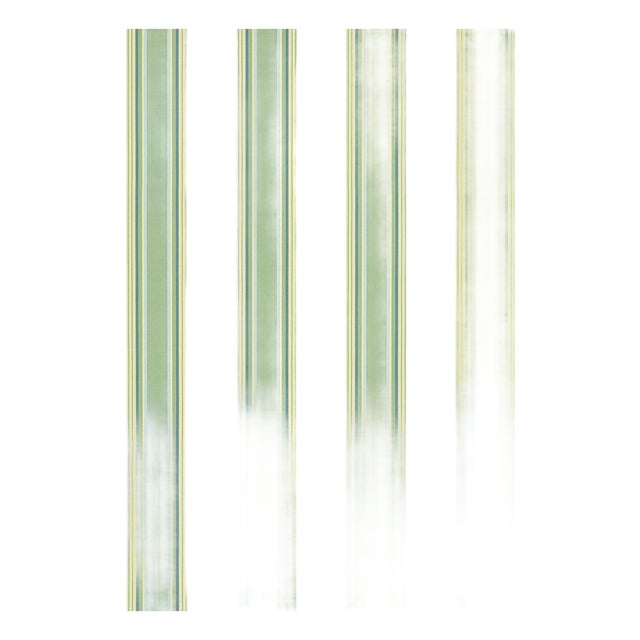 The House of Scalamandré Nolan Stripe Wallpaper, Key Lime For Sale