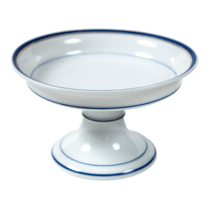 Antique French Porcelain Compote, Old Paris, Late 19th Century.