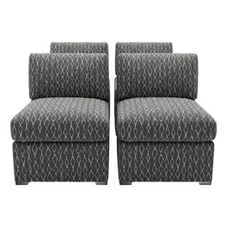 Attributed Billy Baldwin Pattern Accent Chairs (4) - Mid-Century Modern For Sale