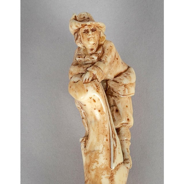 Mid 19th Century Antique Magnifying Glass With Figural Handle For Sale - Image 5 of 8