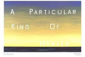2001 Edward Ruscha a Particular Kind of Heaven Lithograph Poster