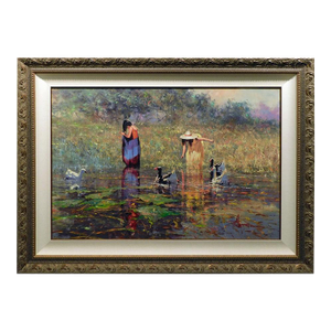 Robert Hagan"Anything for Me" Giclee on Canvas H.Signed