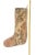 Terracotta & Red Accent Vintage Kilim Christmas Stocking, Cream Wool, 11.8 X 17.7 in – One of a Kind Turkish Decor For Sale - Image 4 of 6