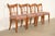 Neoclassical Antique Italian Regency Fruitwood Inlaid Marquetry Dining Chairs, Set of Four For Sale - Image 3 of 17