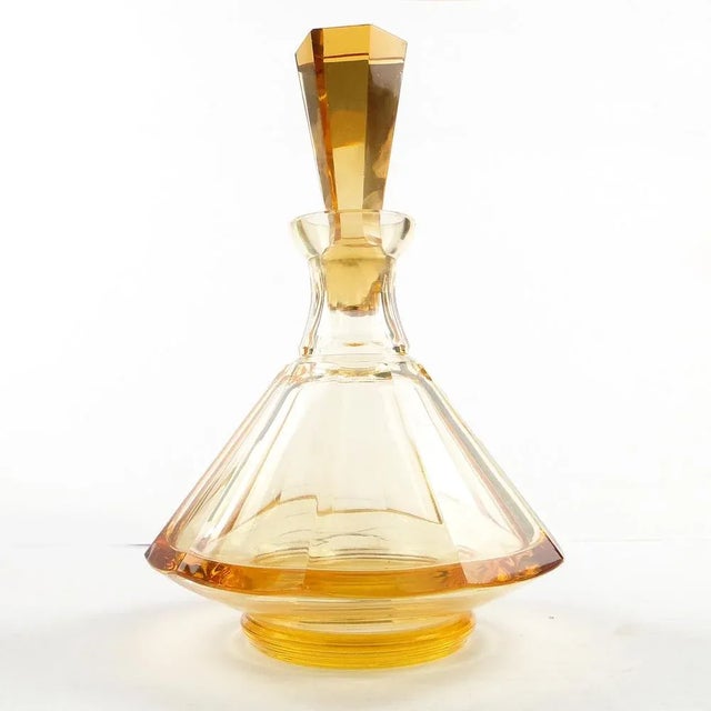 1920s Art Deco Czechoslovakian Carafe from Moser, 1920s For Sale - Image 5 of 6