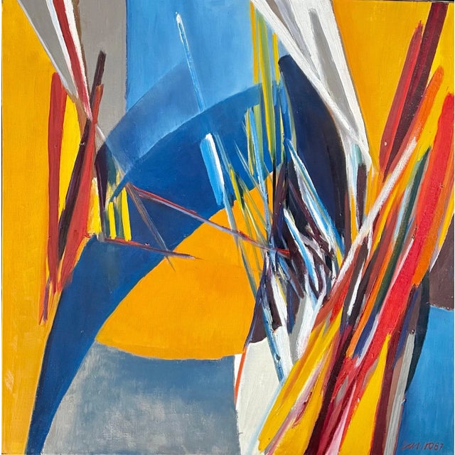 Oil Painting on canvas Hand signed to lower right Lauro. Provenance: Eleonore Austerer Gallery, San Francisco, CA Work...