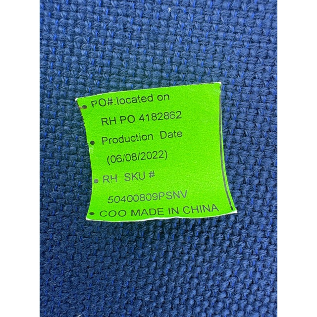 Restoration Hardware Cloud® Luxe Chair-and-a-Half & Ottoman in Navy Perennials® Performance Fabric For Sale - Image 12 of 12