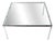 Square Side Table with Glass Top, Germany, 1968 For Sale